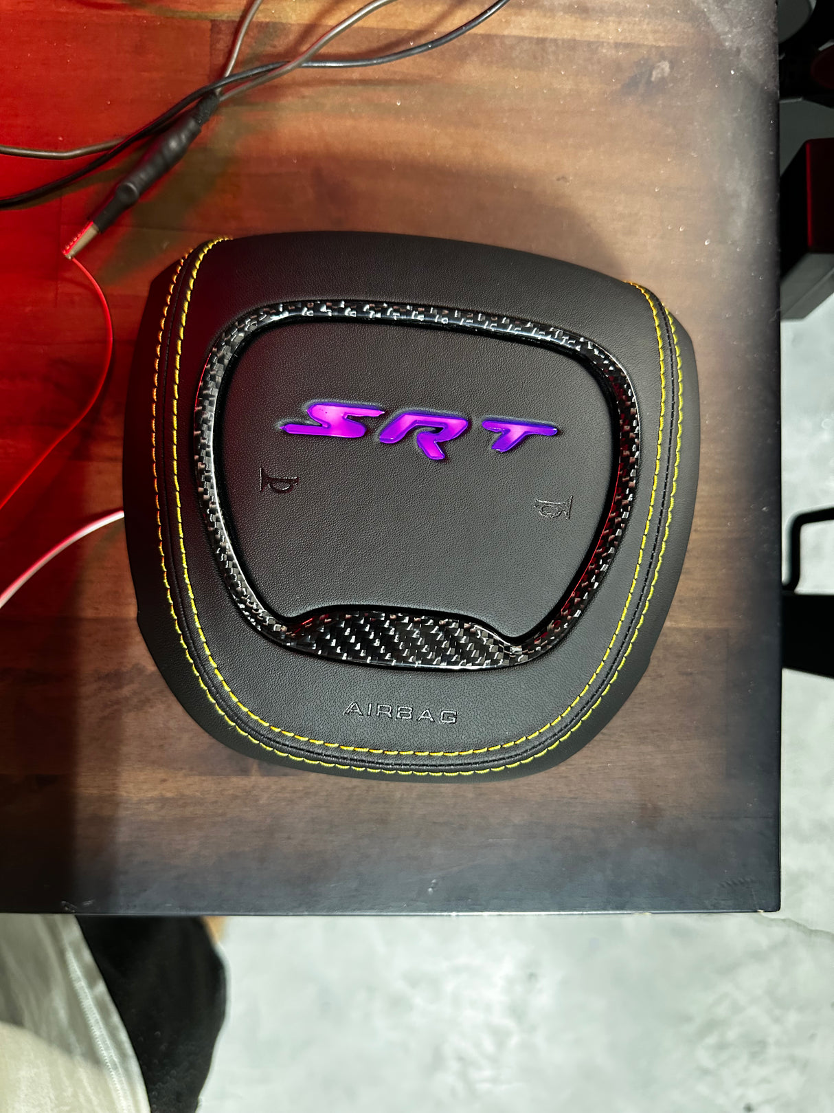 SRT HELLCAT RGB LED Custom Airbag Cover