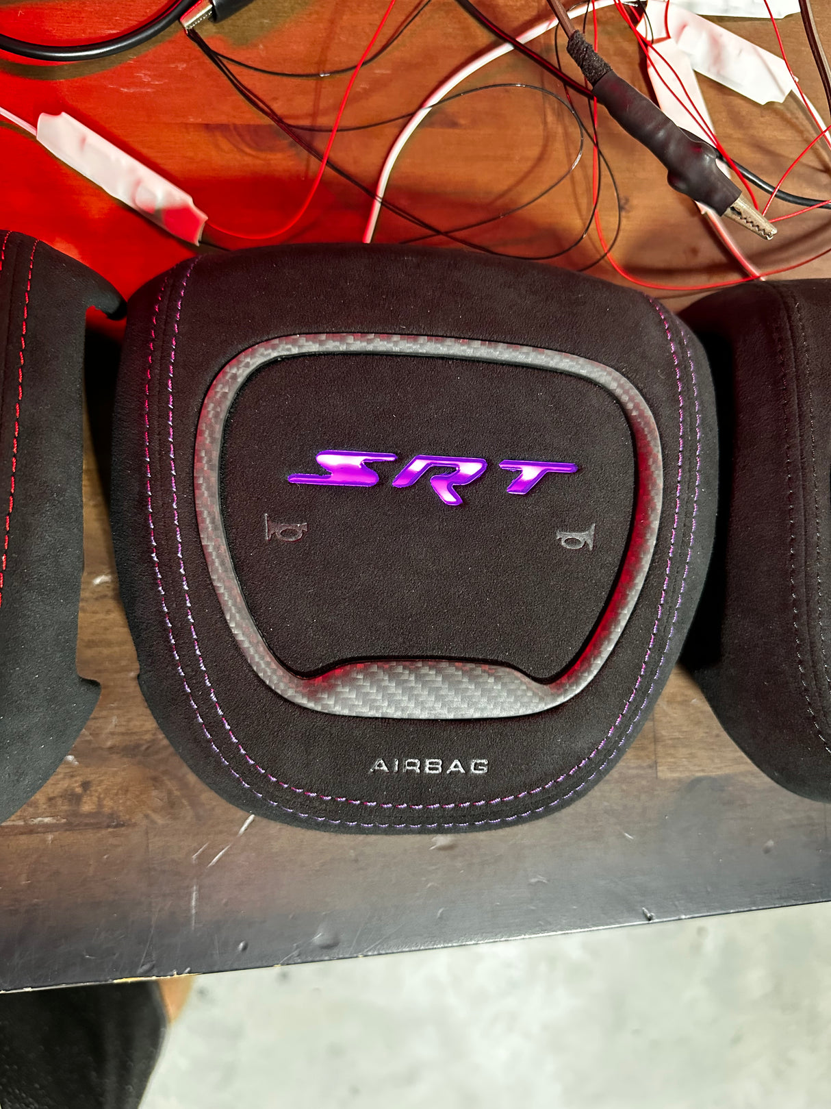SRT HELLCAT RGB LED Custom Airbag Cover