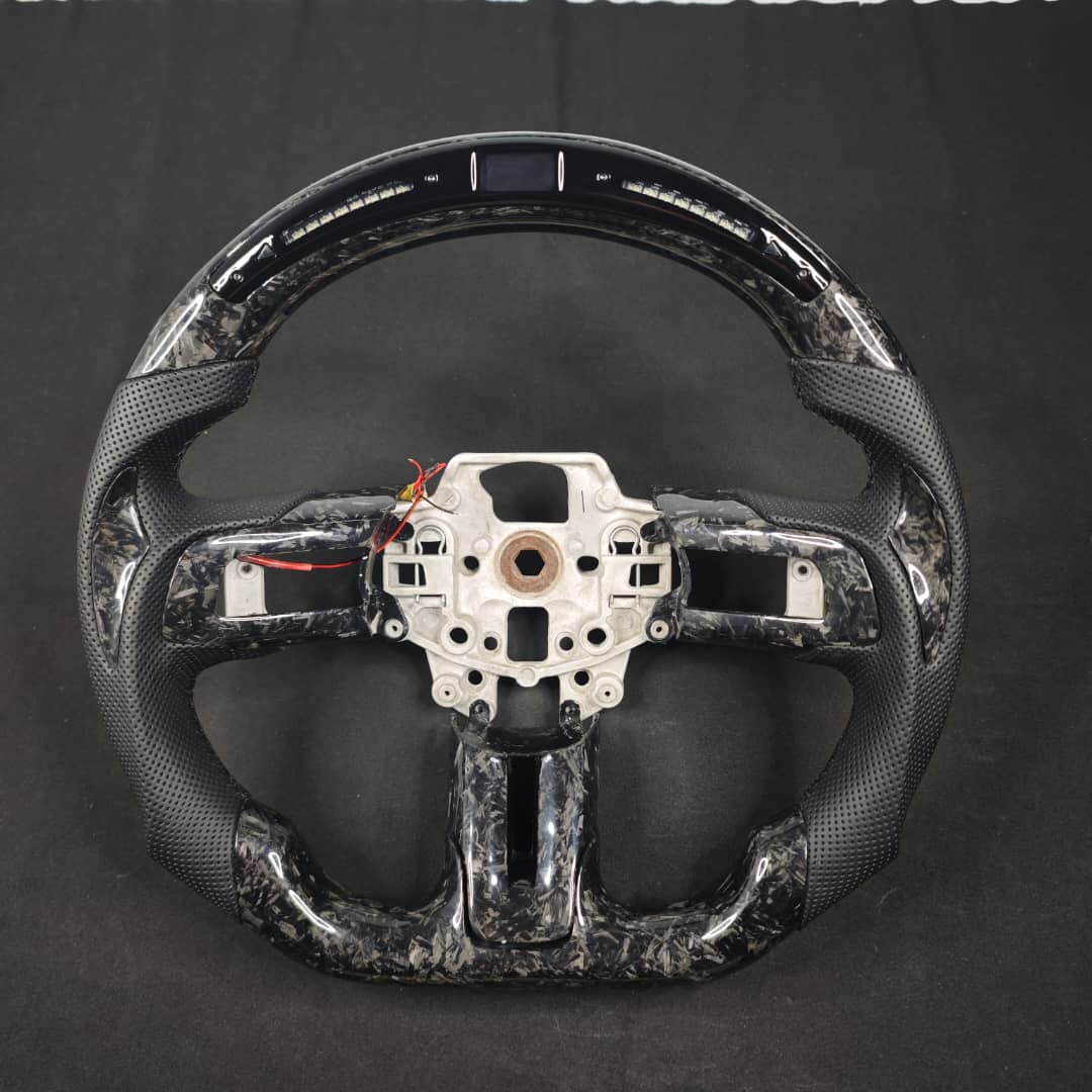 2005-2014 Ford Mustang Carbon Fiber Steering Wheel - AutoLEDTech.com