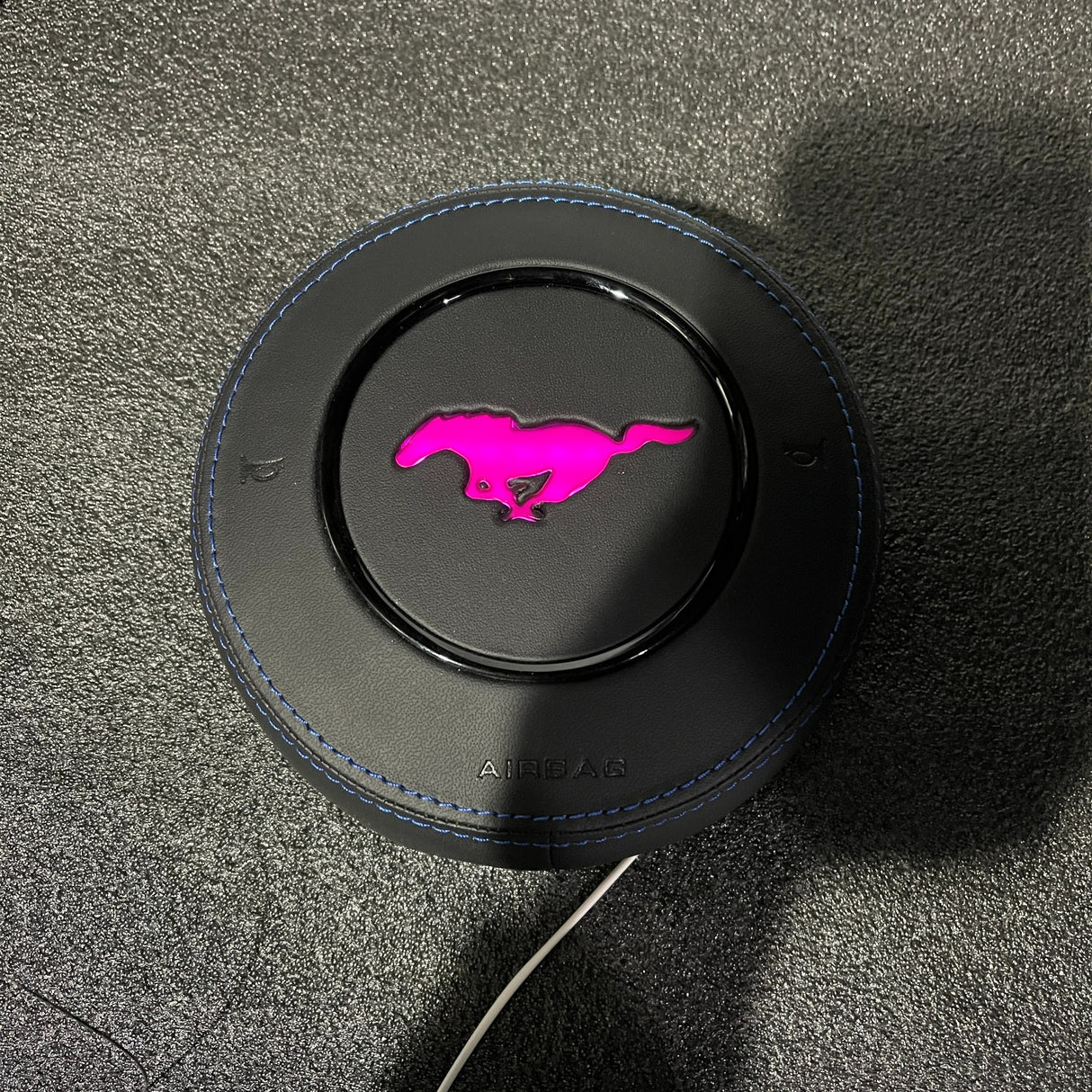2015-2023 Ford Mustang RGB LED Custom Airbag Cover - AutoLEDTech.com