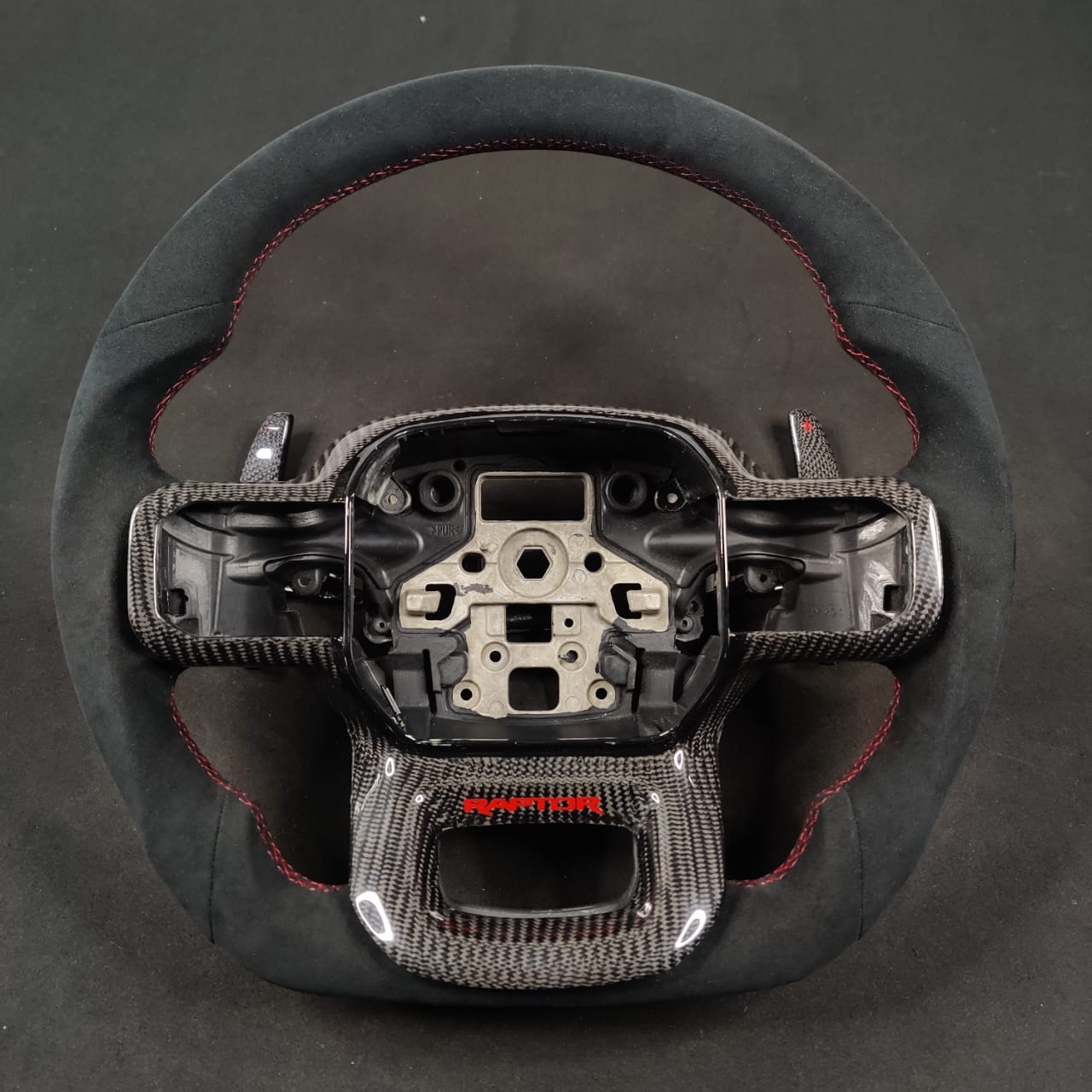 2017-2022 Ford Super Duty F250 Custom Carbon Fiber Heated Steering Wheel w/ LED Display