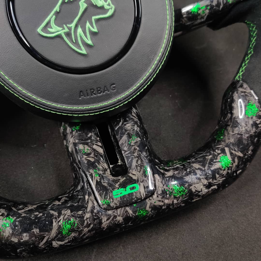 2015-2023 Ford Mustang Carbon Fiber Steering Wheel