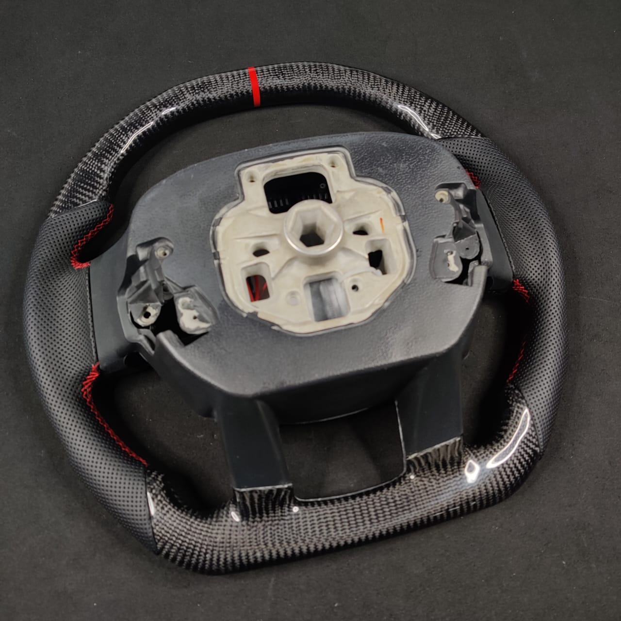 2017-2022 Ford Super Duty F250 Custom Carbon Fiber Heated Steering Wheel w/ LED Display