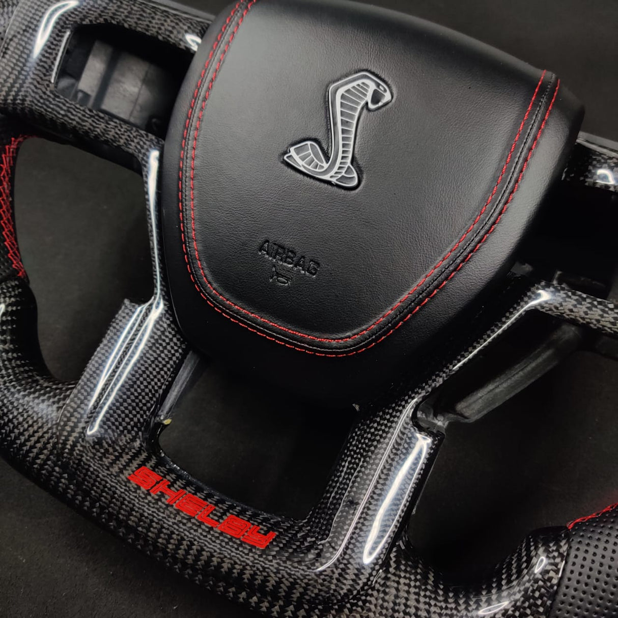 2015-2020 Ford Raptor F150 Custom Carbon Fiber Steering Wheel - AutoLEDTech.com