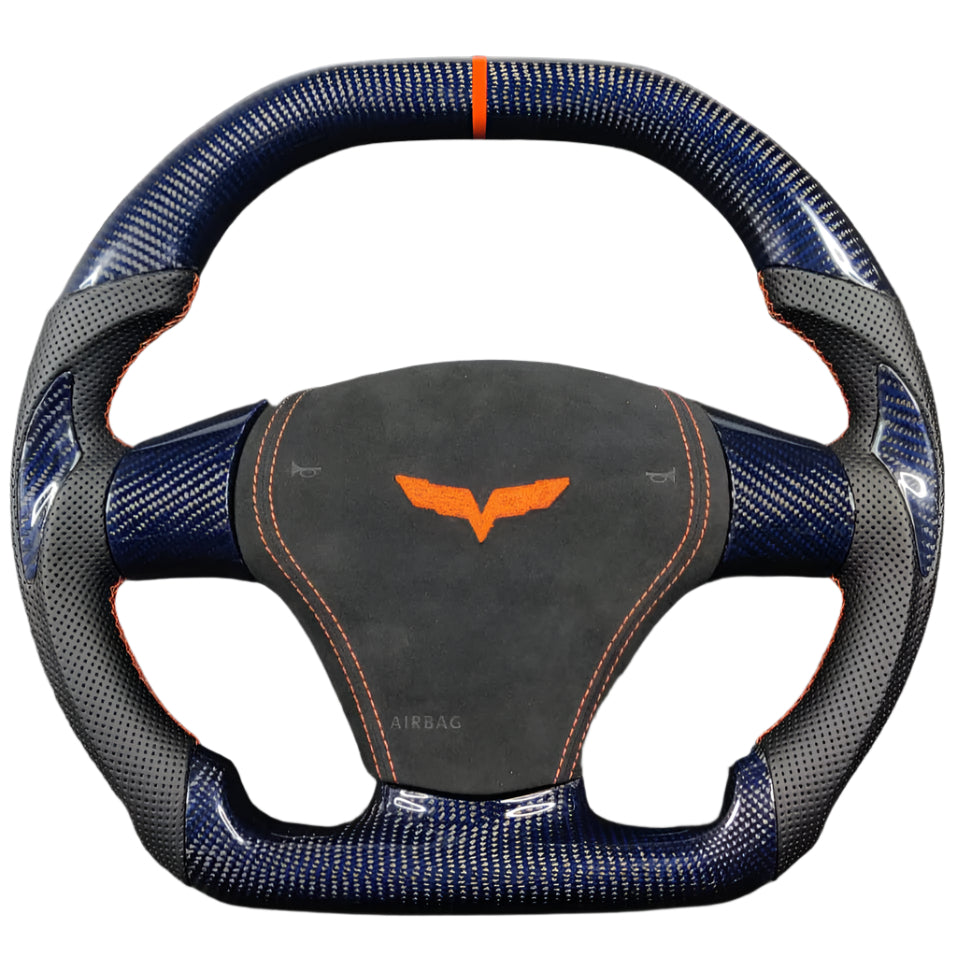 2006-2013 C6 Corvette Custom Carbon Fiber Steering Wheel - AutoLEDTech.com