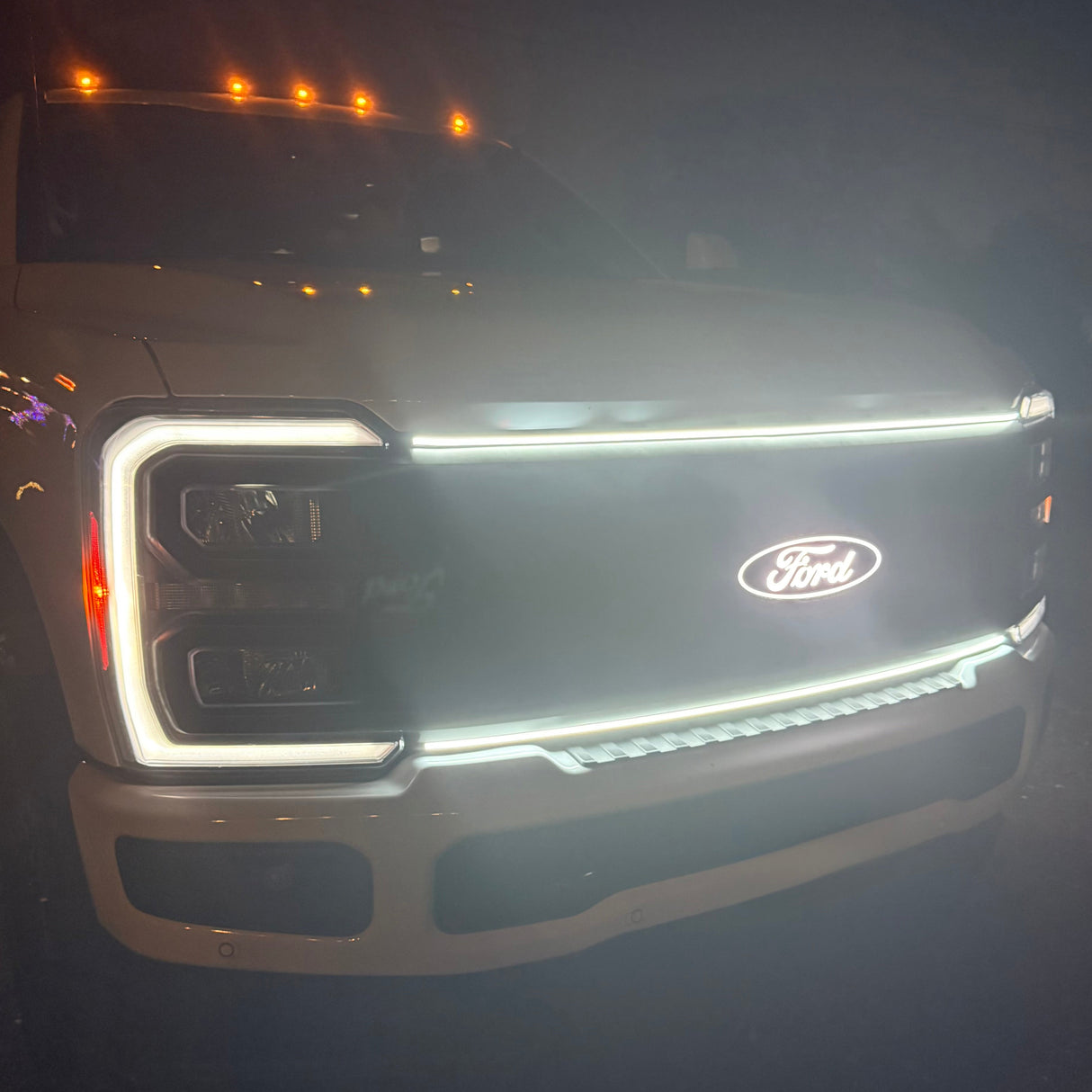 2023-2026+ Ford Super Duty F250 F350 LED Grill Accent Lights Bar Kit - AutoLEDTech.com
