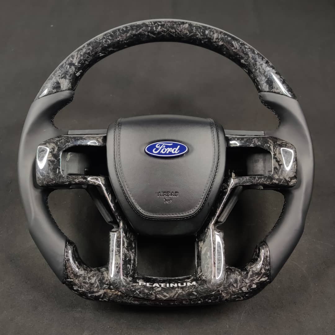 2017-2022 Ford Super Duty F250 Custom Carbon Fiber Heated Steering Wheel w/ LED Display