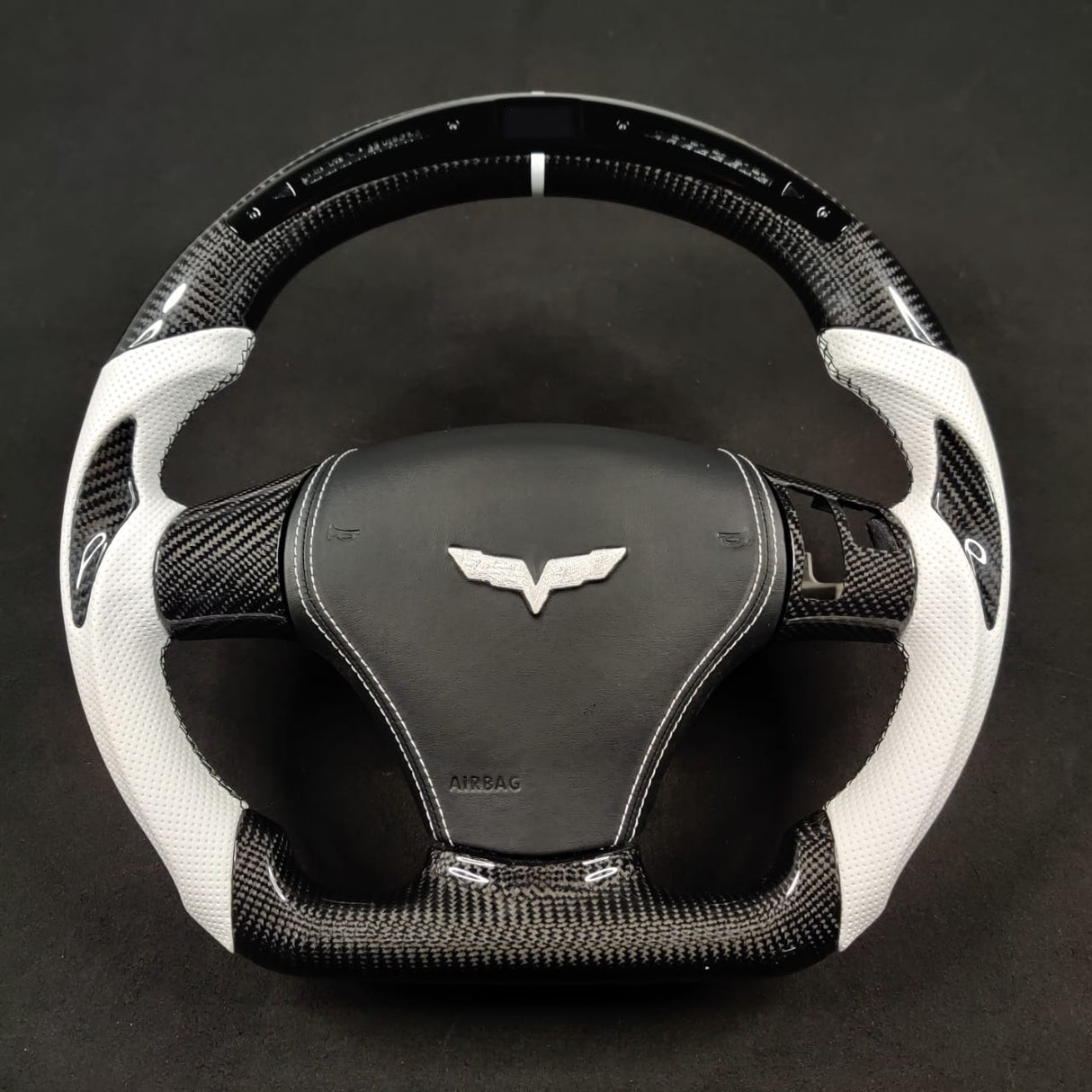 2006-2013 C6 Corvette Custom Carbon Fiber Steering Wheel - AutoLEDTech.com