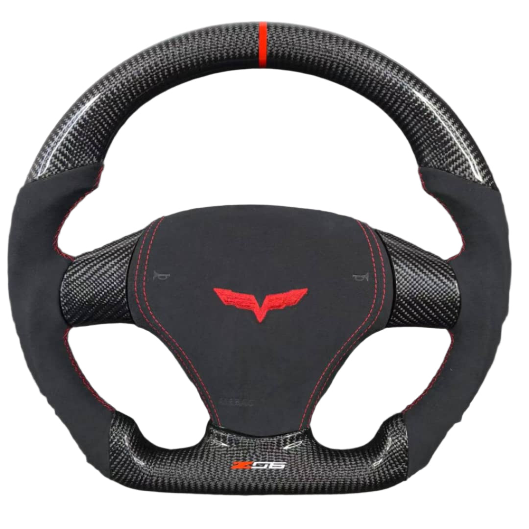 2006-2013 C6 Corvette Custom Carbon Fiber Steering Wheel - AutoLEDTech.com