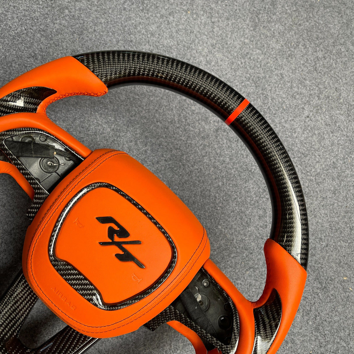 2015-2023 Dodge Charger Challenger Custom Carbon Fiber LED Steering Wheel