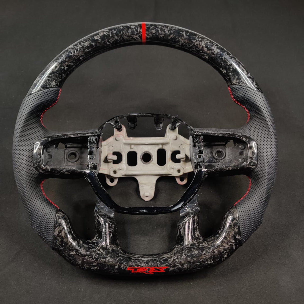 2021-2026+ Ram TRX 1500 Custom Carbon Fiber Steering Wheel - AutoLEDTech.com