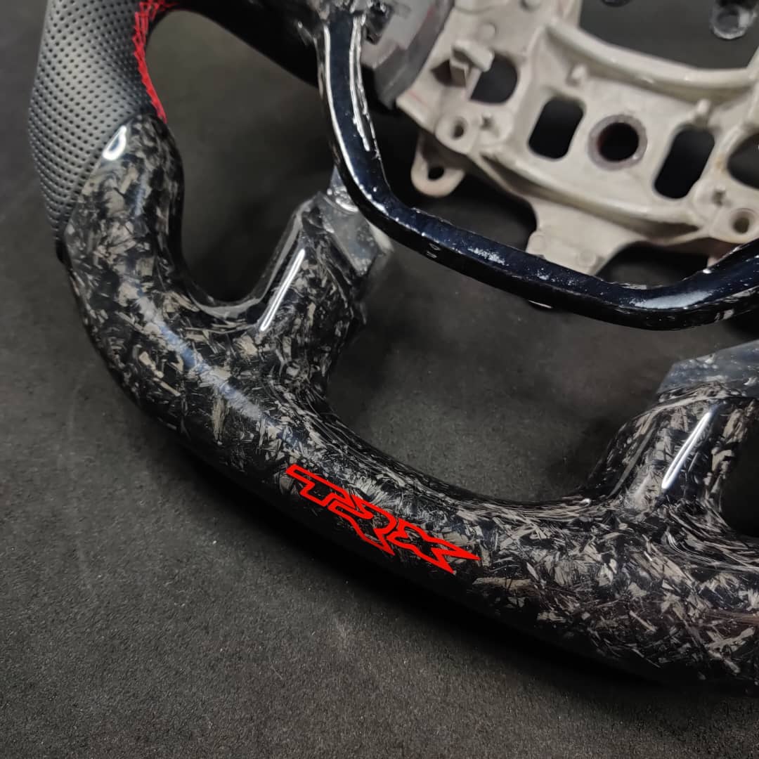 2021-2026+ Ram TRX 1500 Custom Carbon Fiber Steering Wheel - AutoLEDTech.com