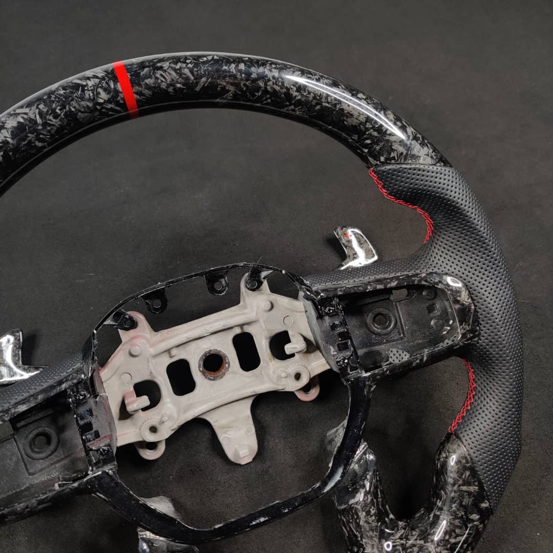 2021-2026+ Ram TRX 1500 Custom Carbon Fiber Steering Wheel - AutoLEDTech.com