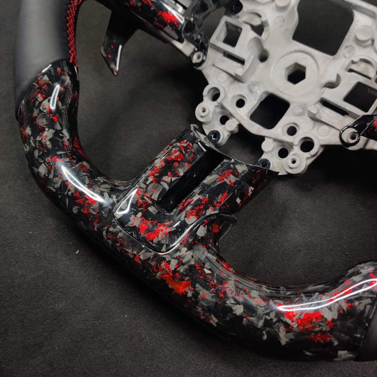 2015-2023 Ford Mustang Carbon Fiber Steering Wheel - AutoLEDTech.com