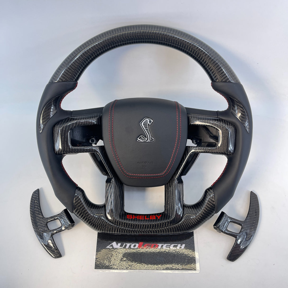 2015-2020 Ford Raptor F150 Custom Carbon Fiber Steering Wheel - AutoLEDTech.com