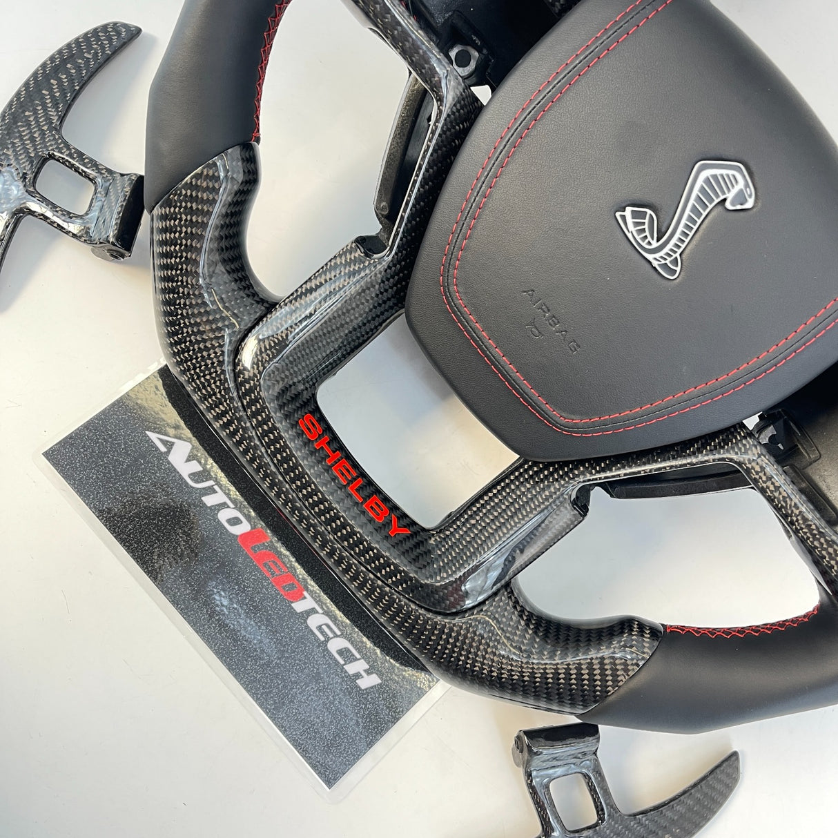 2015-2020 Ford Raptor F150 Custom Carbon Fiber Steering Wheel - AutoLEDTech.com