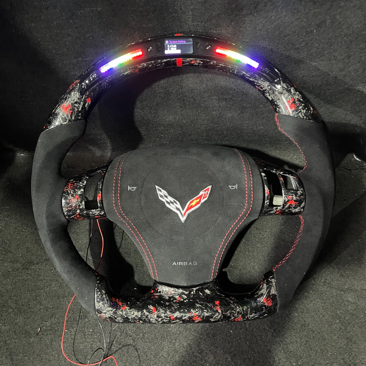 2006-2013 C6 Corvette Custom Carbon Fiber Steering Wheel - AutoLEDTech.com