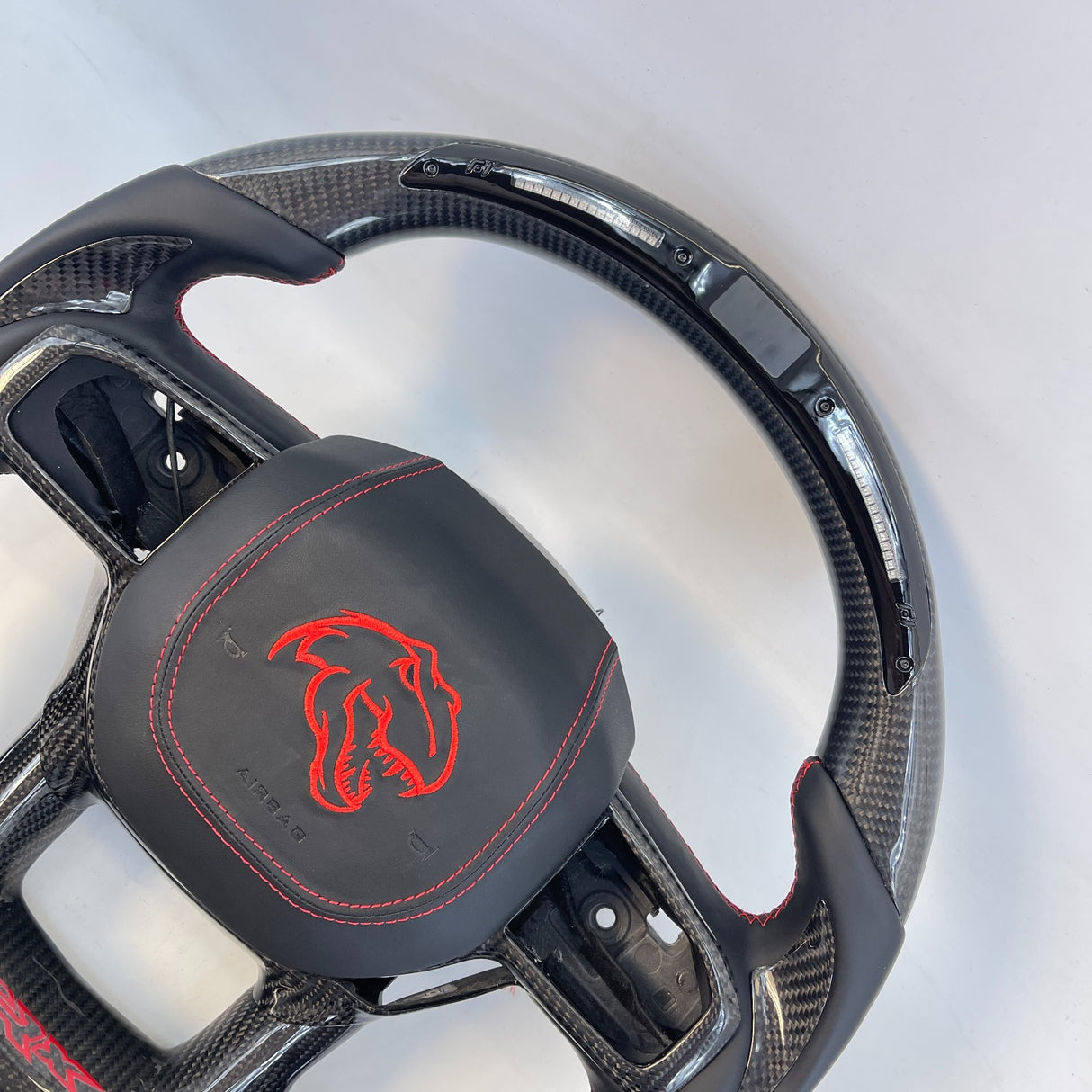 2021-2026+ Ram TRX 1500 Custom Carbon Fiber Steering Wheel - AutoLEDTech.com