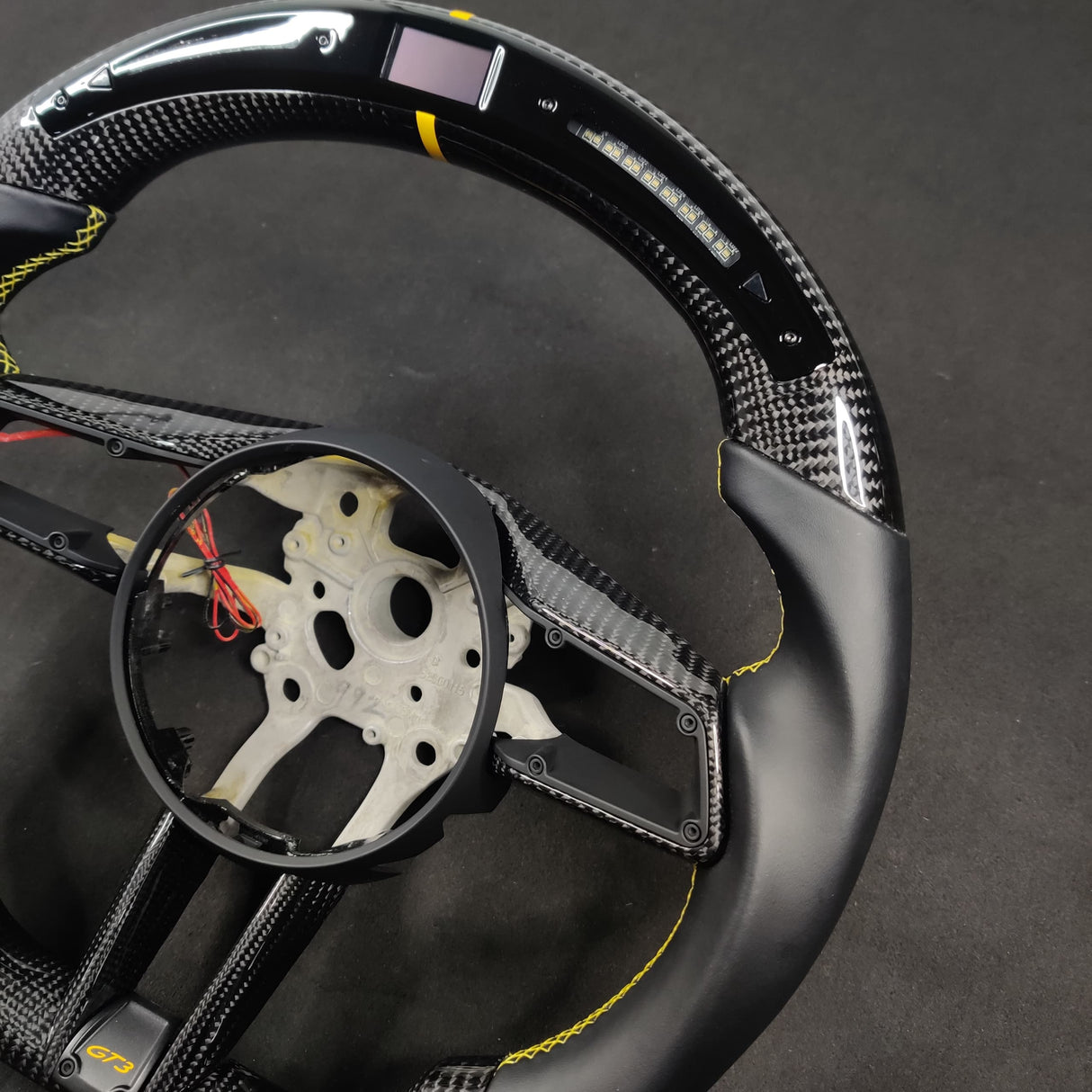 Mclaren 720S 765LT Custom Carbon Fiber Steering Wheel - AutoLEDTech.com