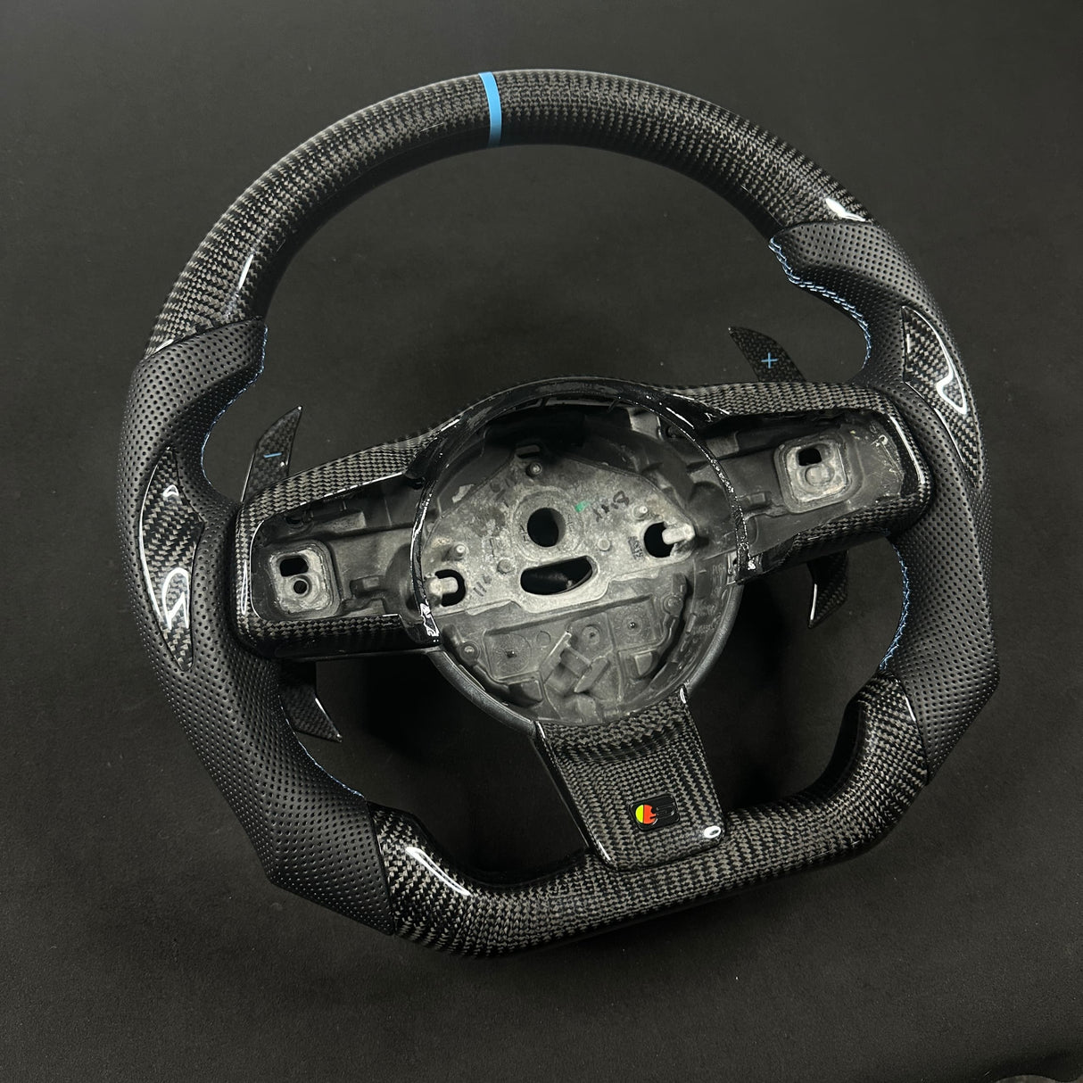 2014-2025 Jaguar F-Type F-Pace Custom Carbon Fiber Steering Wheel - AutoLEDTech.com