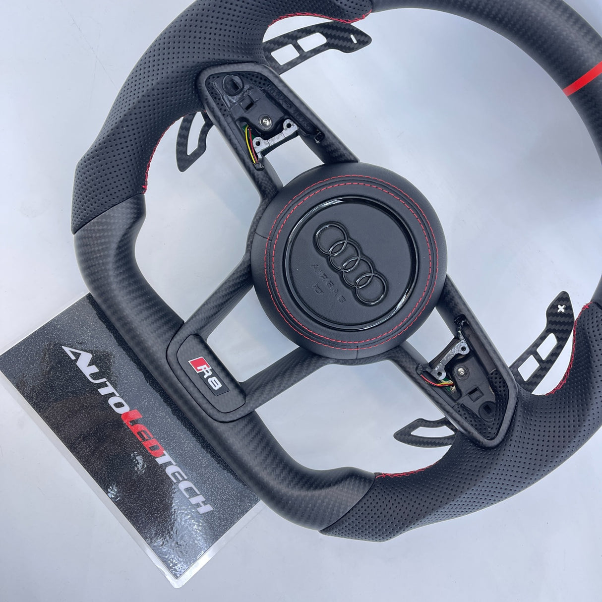 2015-2024 Audi R8 TTRS Custom Carbon Fiber Steering Wheel - AutoLEDTech.com