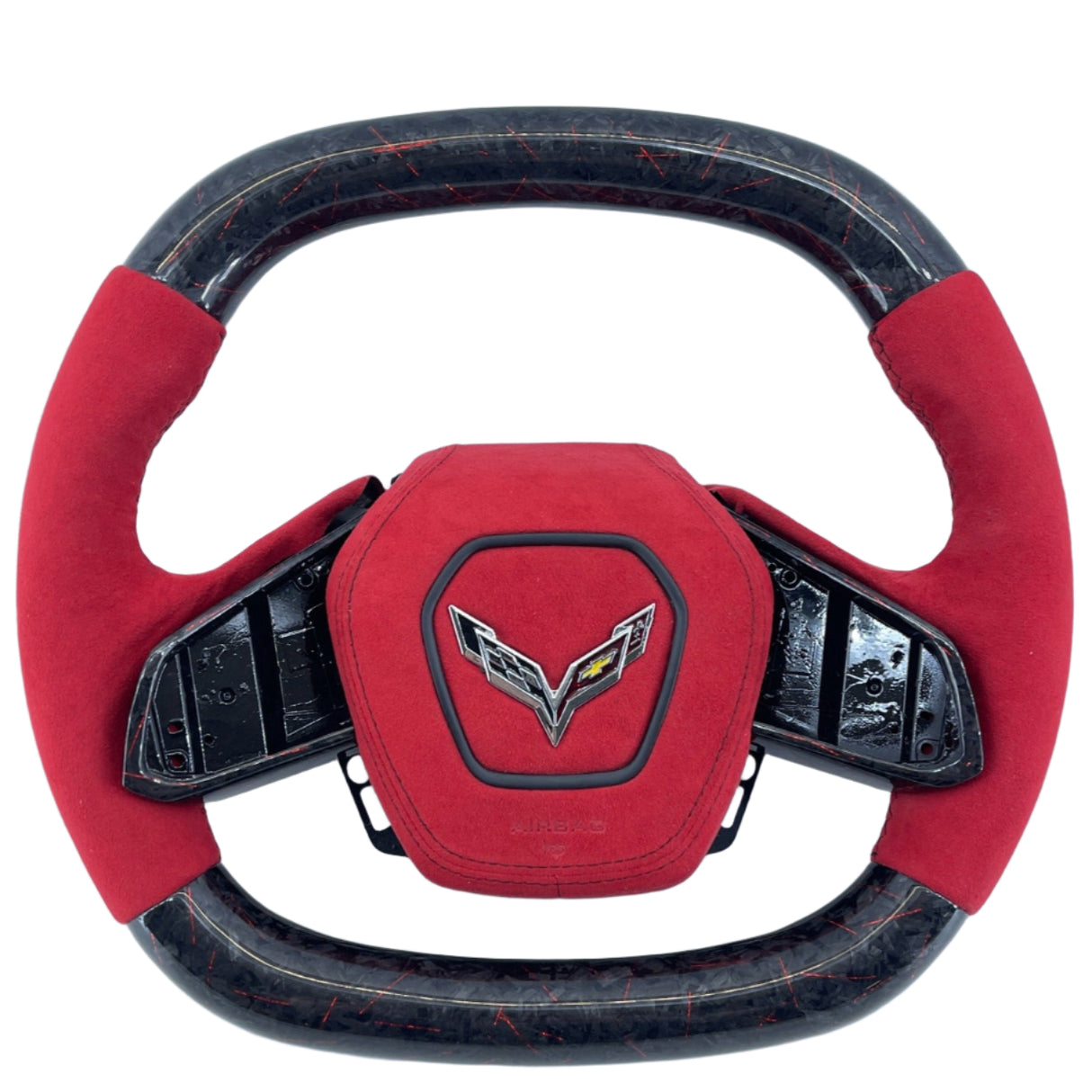 2020-2026+ Chevrolet C8 Corvette Custom Carbon Fiber Steering Wheel - AutoLEDTech.com