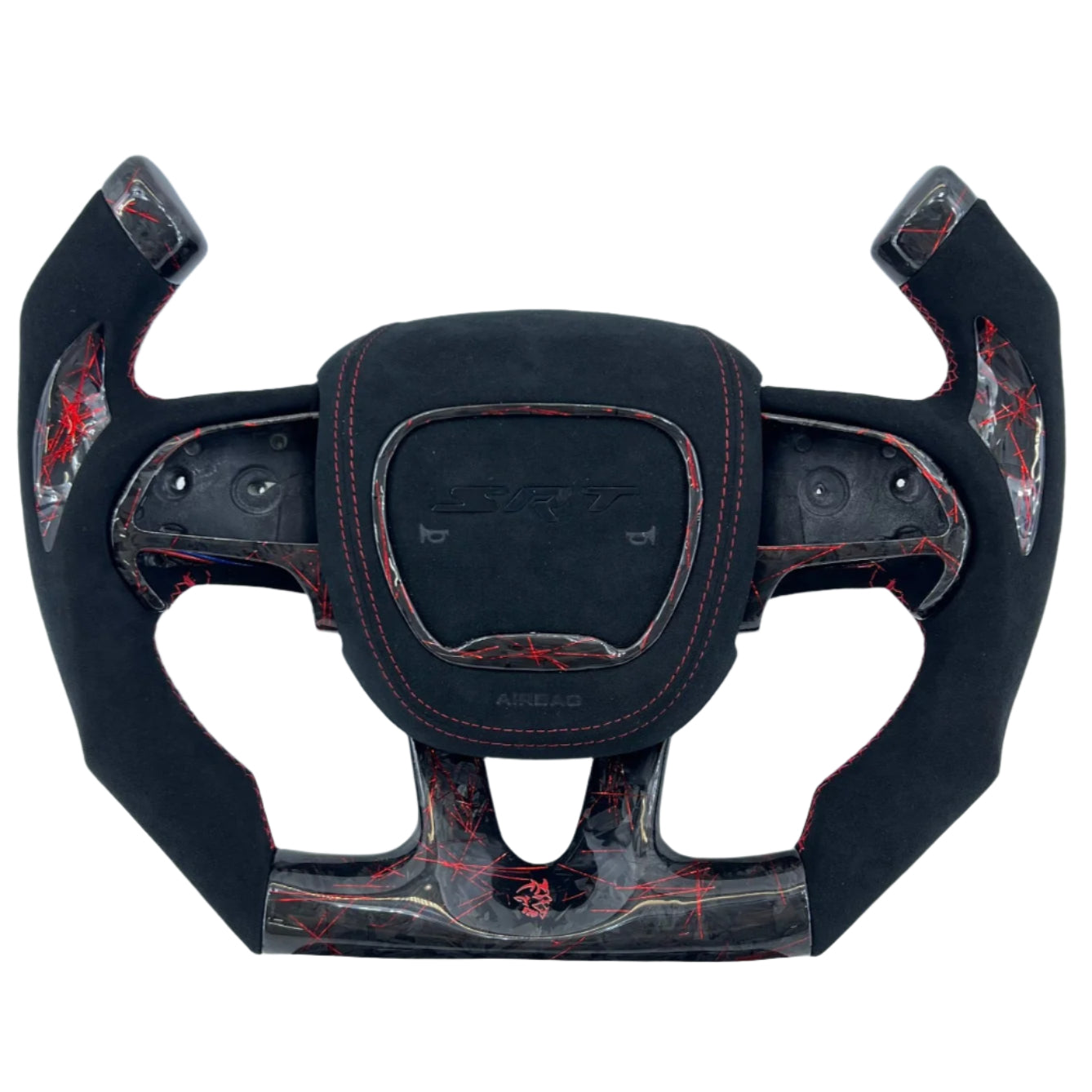 2015-2023 Dodge Charger Challenger Custom Carbon Fiber LED Steering Wheel