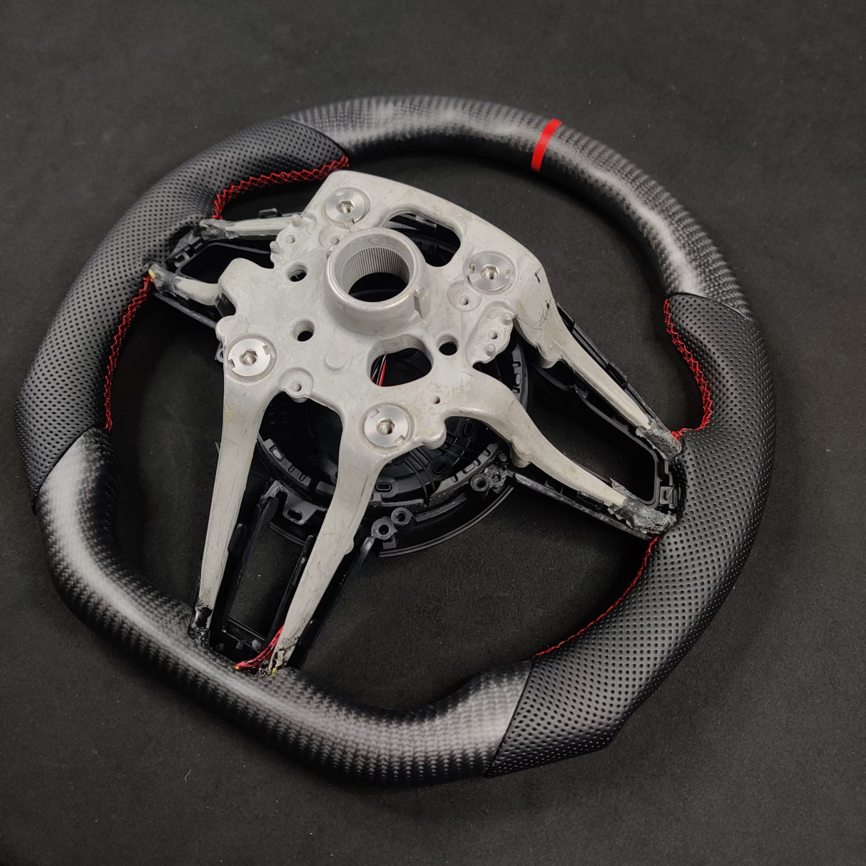 Mclaren 720S 765LT Custom Carbon Fiber Steering Wheel - AutoLEDTech.com