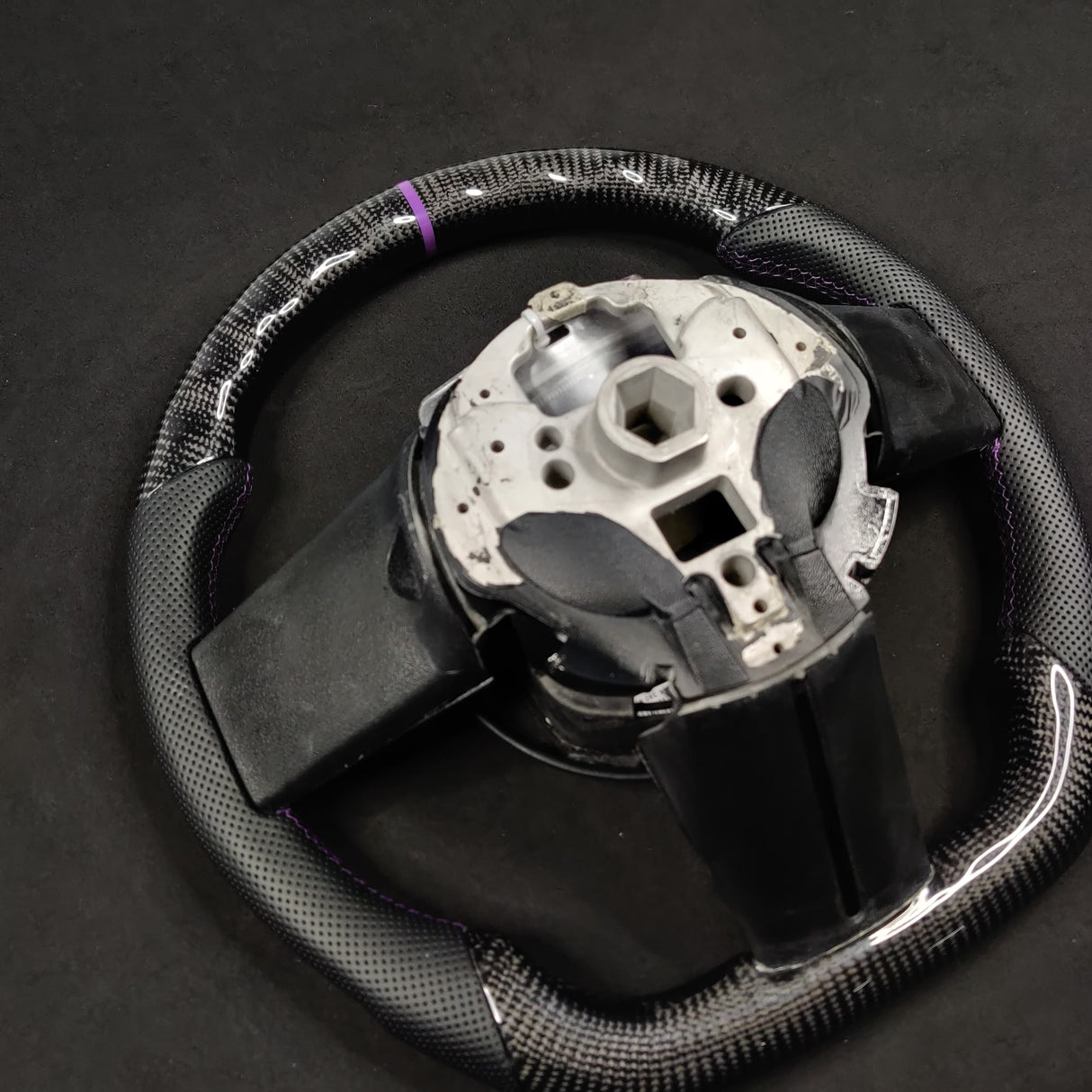 2005-2014 Ford Mustang Carbon Fiber Steering Wheel - AutoLEDTech.com