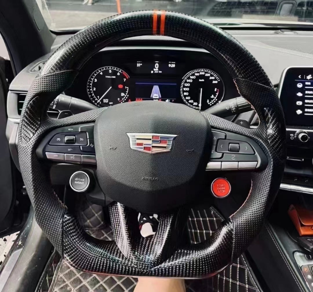 2020-2026+ Cadillac CT4/CT5 Blackwing Carbon Fiber LED Steering Wheel