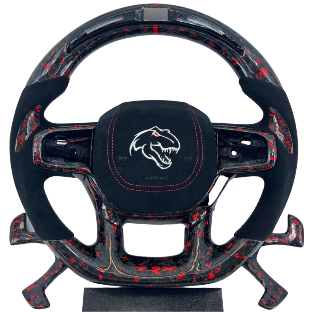 2021-2026+ Ram TRX 1500 Custom Carbon Fiber Steering Wheel - AutoLEDTech.com