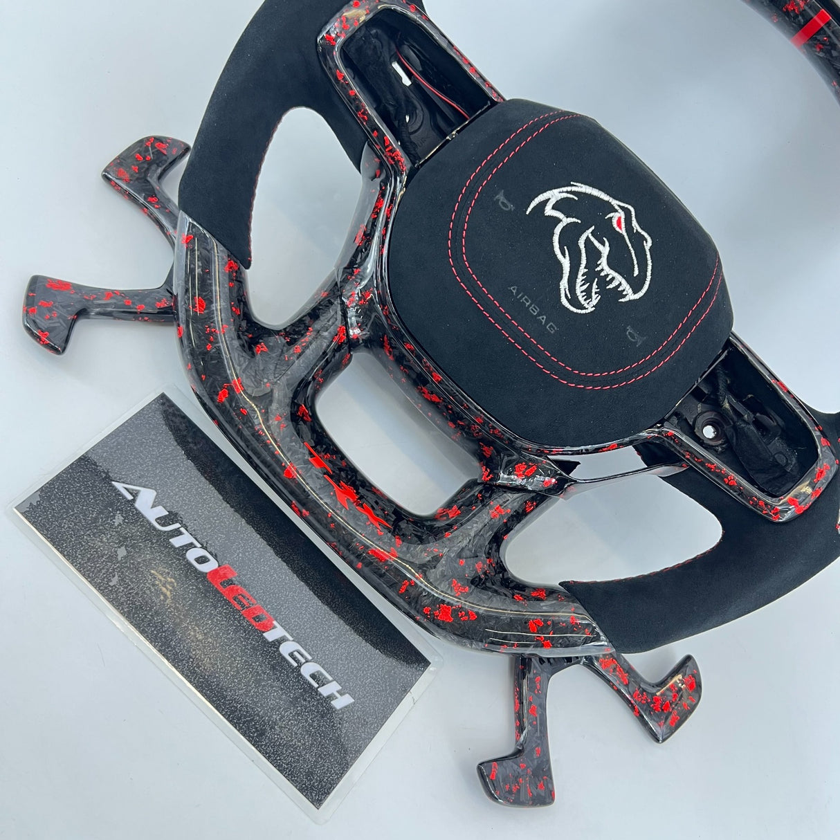 2021-2026+ Ram TRX 1500 Custom Carbon Fiber Steering Wheel - AutoLEDTech.com