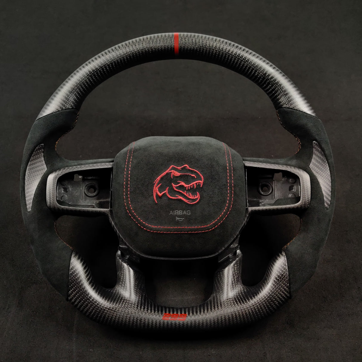 2021-2026+ Ram TRX 1500 Custom Carbon Fiber Steering Wheel - AutoLEDTech.com