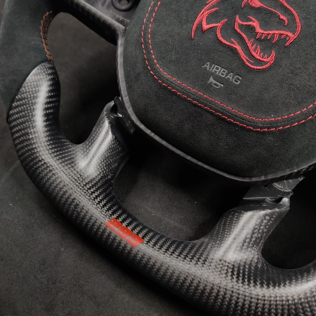 2021-2026+ Ram TRX 1500 Custom Carbon Fiber Steering Wheel - AutoLEDTech.com