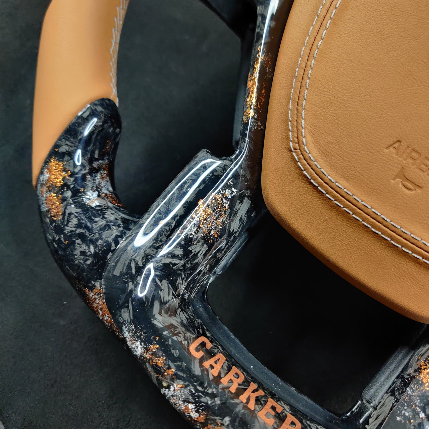 2017-2022 Ford Super Duty F250 Custom Carbon Fiber Heated Steering Wheel w/ LED Display