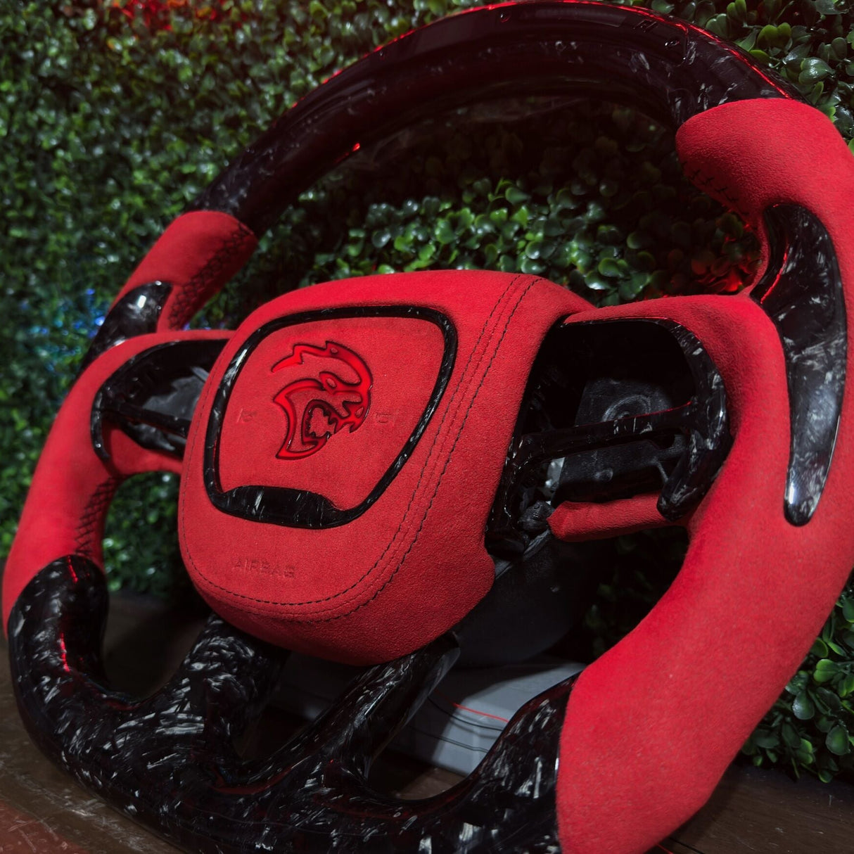 SRT HELLCAT RGB LED Custom Airbag Cover