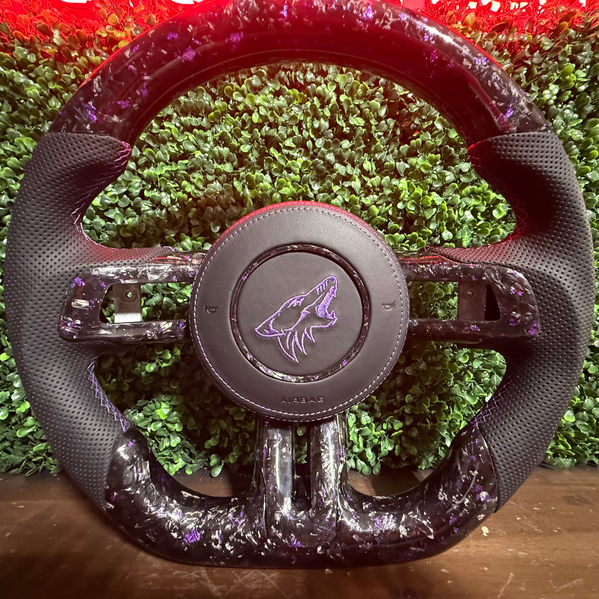 2015-2023 Ford Mustang Carbon Fiber Steering Wheel - AutoLEDTech.com