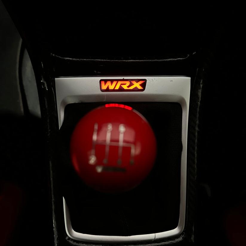2015-2021 WRX RGBW Flow Series LED Shifter Trim Badge - Lit Logos