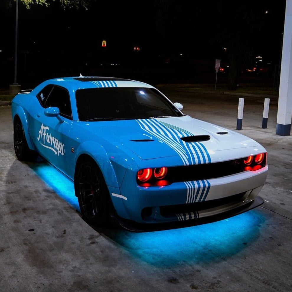 2015-2023 Dodge Challenger ULTIMATE 6-Piece Flow Series LED Underbody Lights Kit