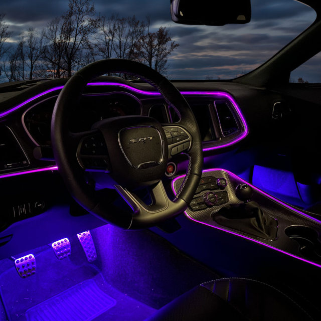 Color-Changing RGB Interior Dash Trim Ambient Lighting Kit