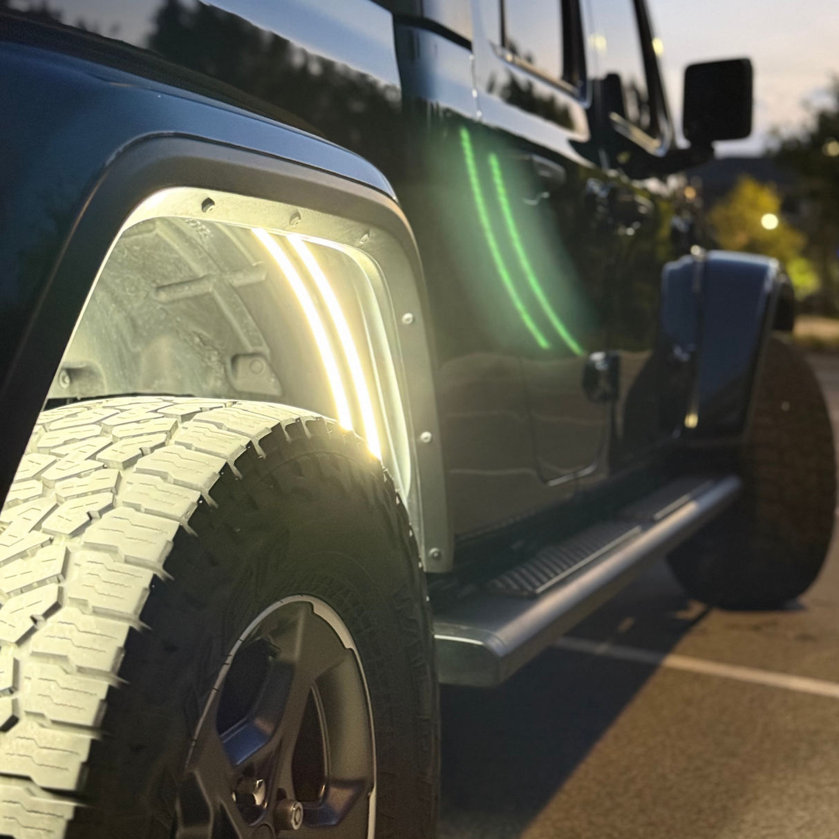 Jeep Wrangler Gladiator LED Fender Arch Lights Kit