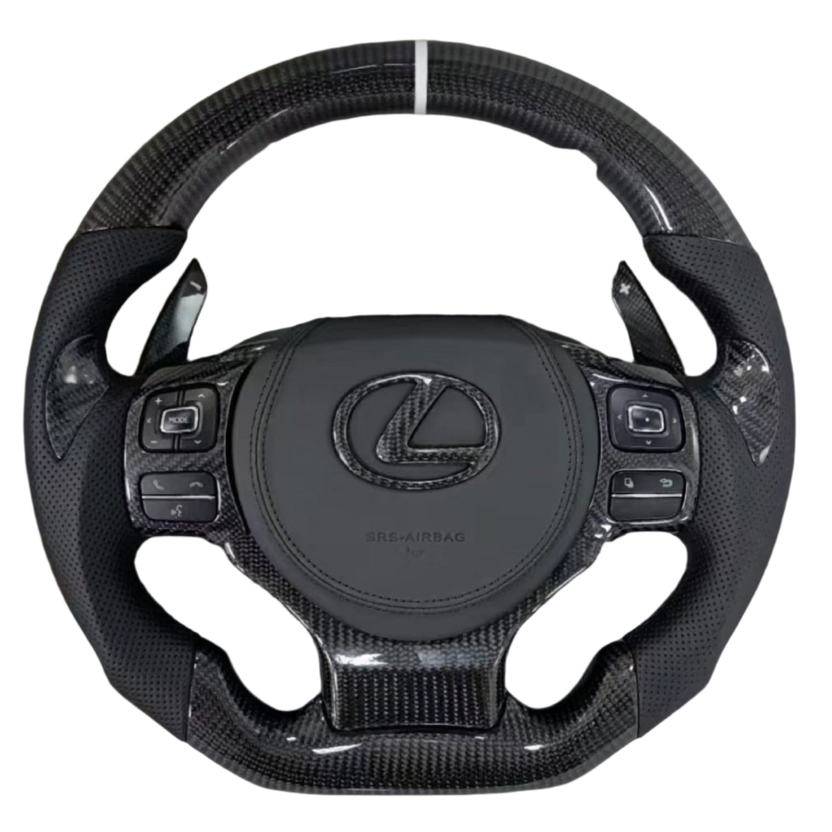 2014-2026 Lexus IS RC Custom Carbon Fiber Steering Wheel w/ LED RPM Display - AutoLEDTech.com