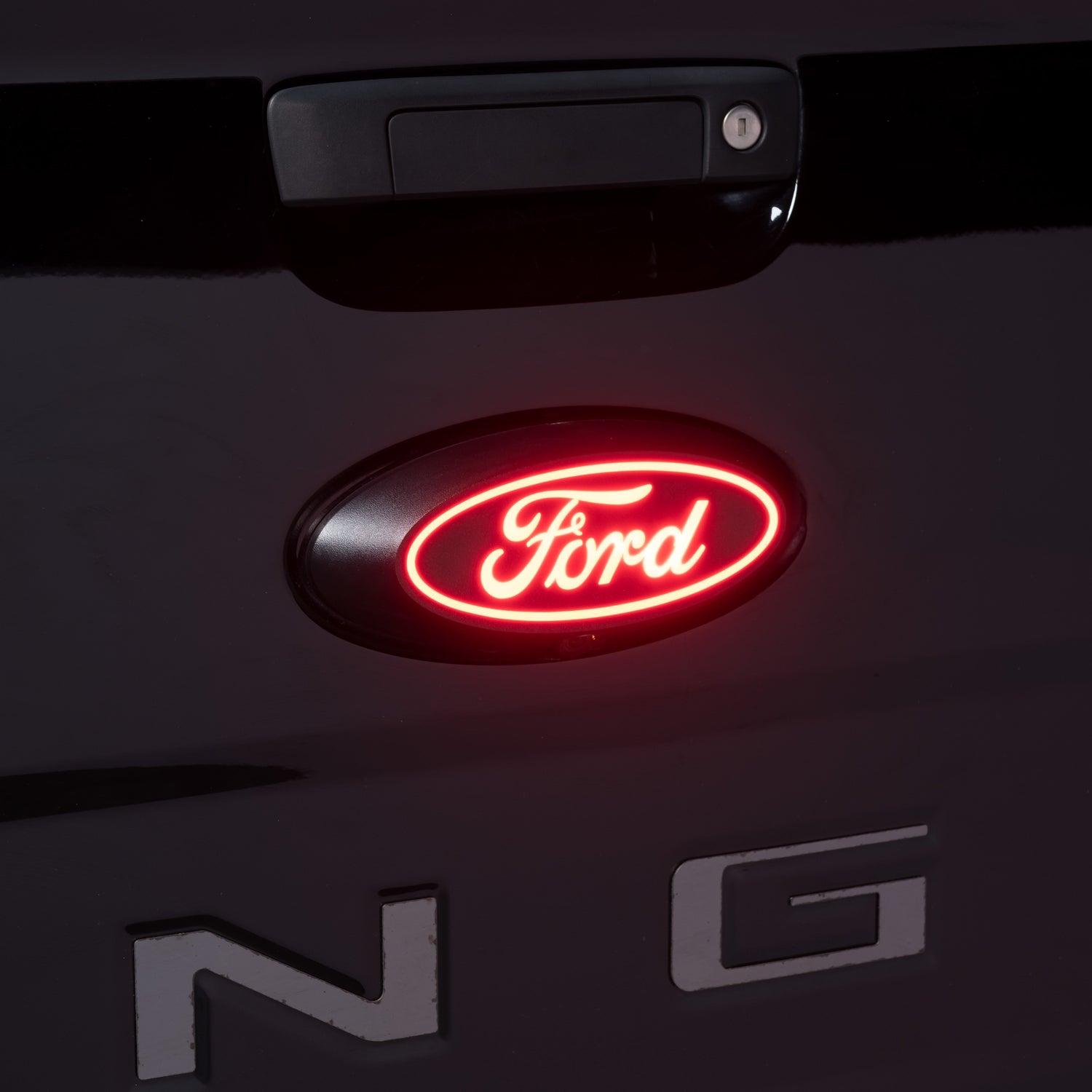 19-26+ Ford Ranger Illuminated Red LED Ford Rear Tailgate Emblem Logo - ANIMATED STARTUP