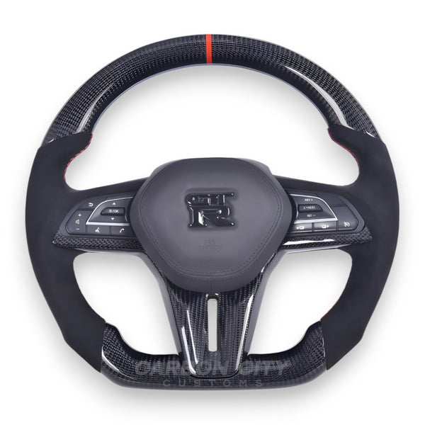2009-2020 Nissan 370z Custom Carbon Fiber Steering Wheel - AutoLEDTech.com