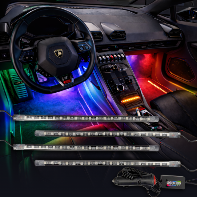 Flow Series RGB LED Interior Footwell Lighting Kit Plug & Play - AutoLEDTech.com