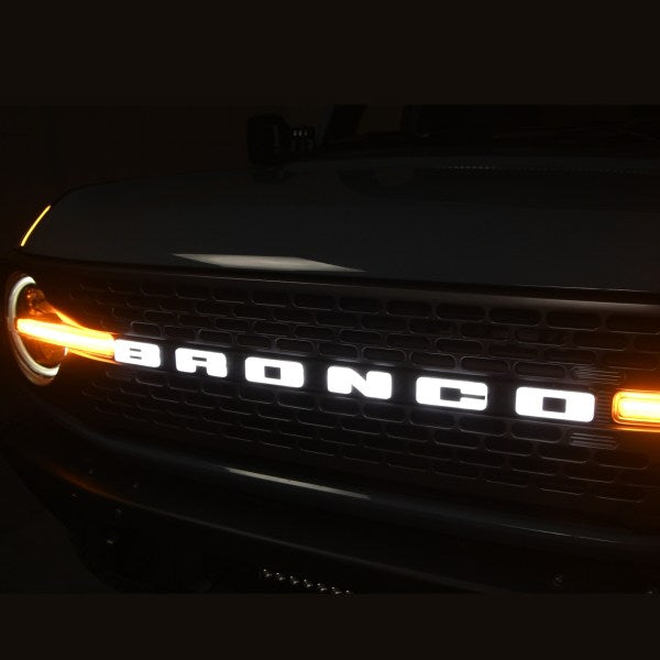 2021-2026+ Ford Bronco Illuminated LED Grill Emblem Logo - ANIMATED STARTUP