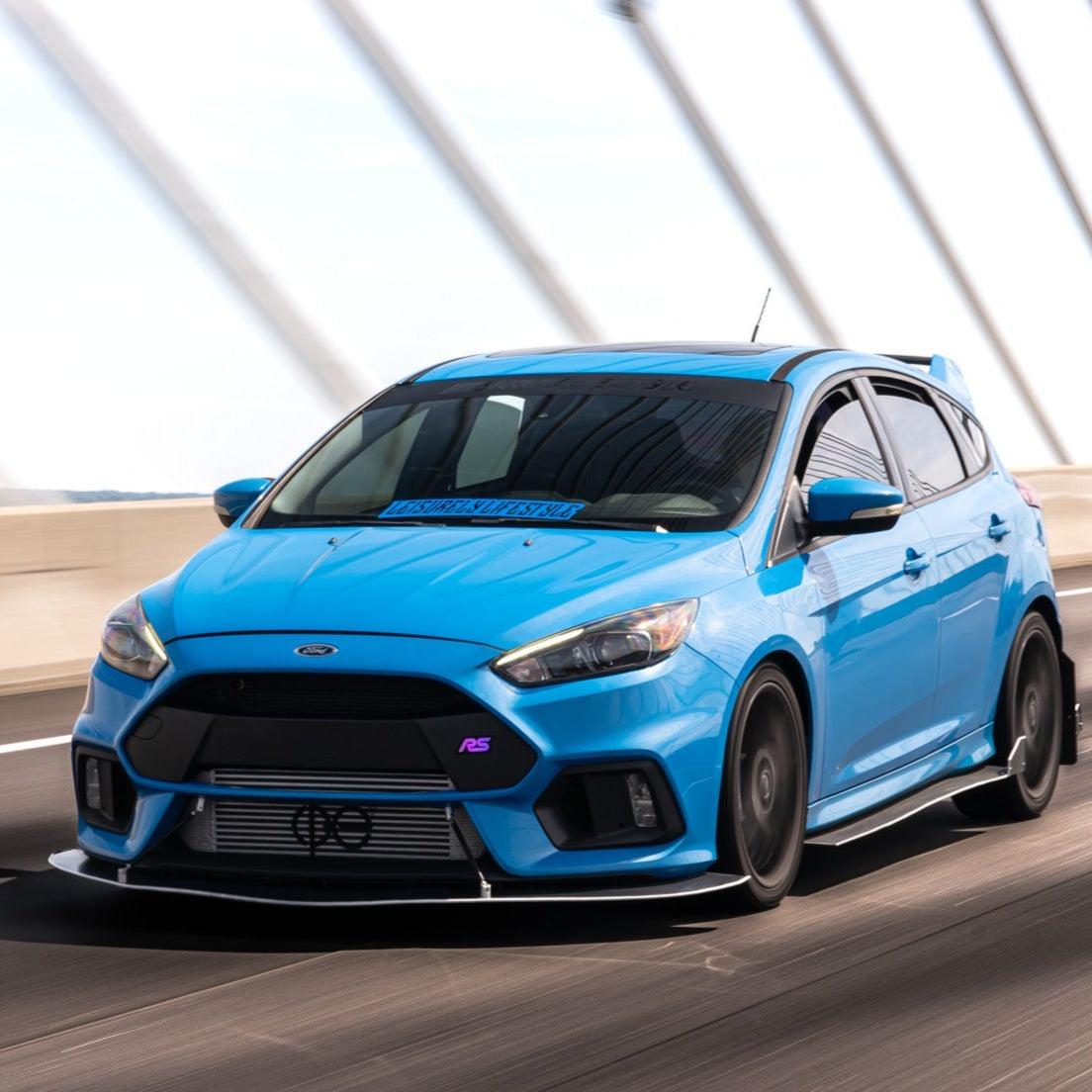 2002-2024 Ford Focus RS RGBW Flow Series LED Badge Emblem - Lit Logos