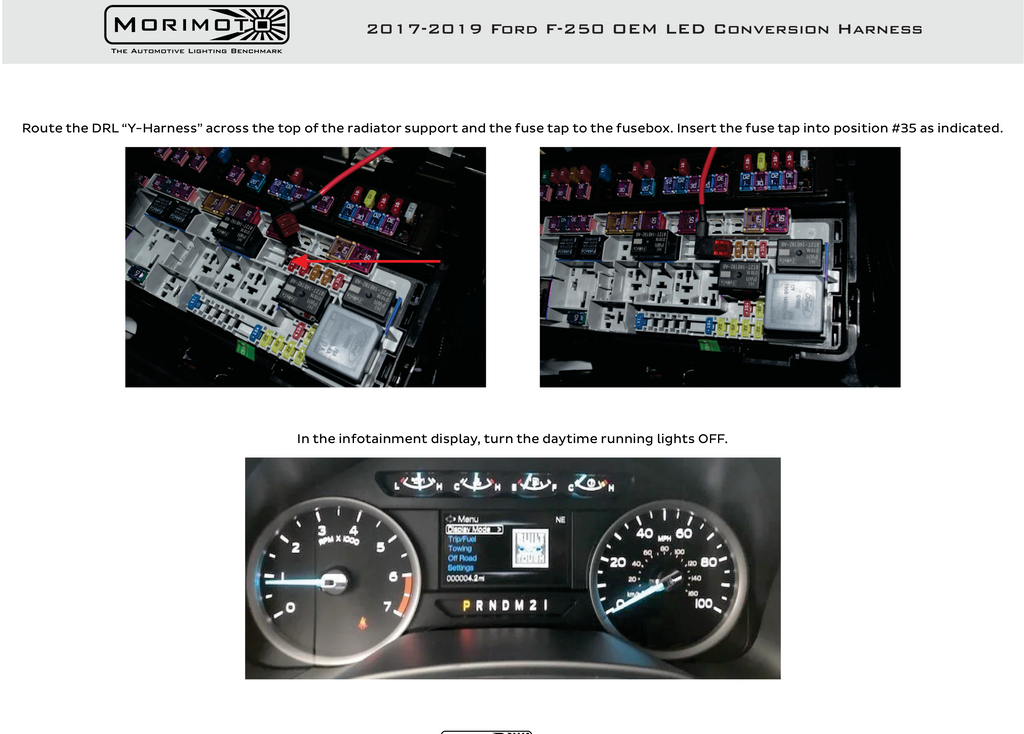 17-19 Ford Super Duty LED Headlight Conversion Harness (Pair)