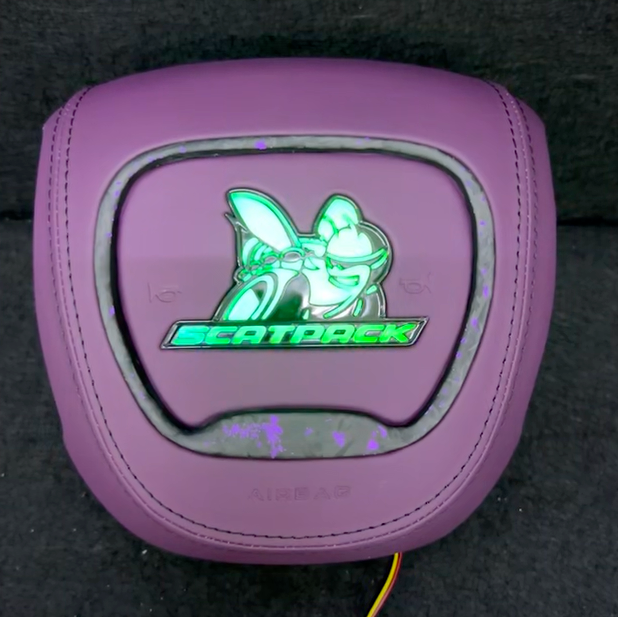 Scatpack Bee RGB LED Custom Airbag Cover - AutoLEDTech.com