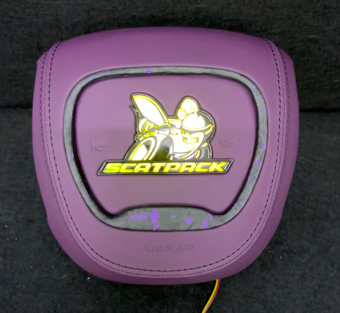 Scatpack Bee RGB LED Custom Airbag Cover - AutoLEDTech.com